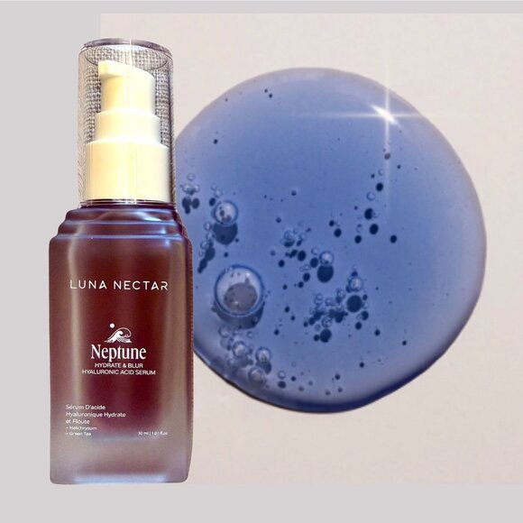 Luna Nectar Neptune Hydrate And Blur Hyaluronic Acid Serum 30ml Moisturizing - Picture 2 of 13